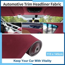 Foam Suede Headliner Fabric 45 L X 57 W Wine Red For Car Interior Trim Repair Foam Suede Headliner Fabric 45 L X 57 W Wine Red For Car Interior Trim Repair