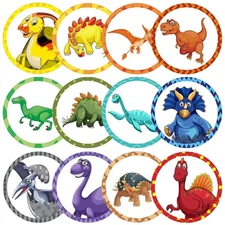 Laumoi 120 Pcs Toilet Targets for Boys Training Flushable Dinosaur Targets Potty
