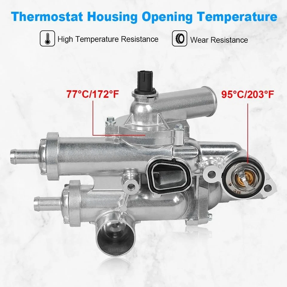 Conjunto de carcasa de bomba de agua y termostato para Dodge Dart 2013-2016 2,0 L 2,4 L Foto 2 de 4