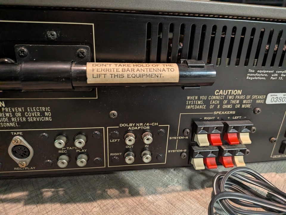 Vintage Sansui Classique 550 Stereo Receiver Clean And Works Perfectly ...