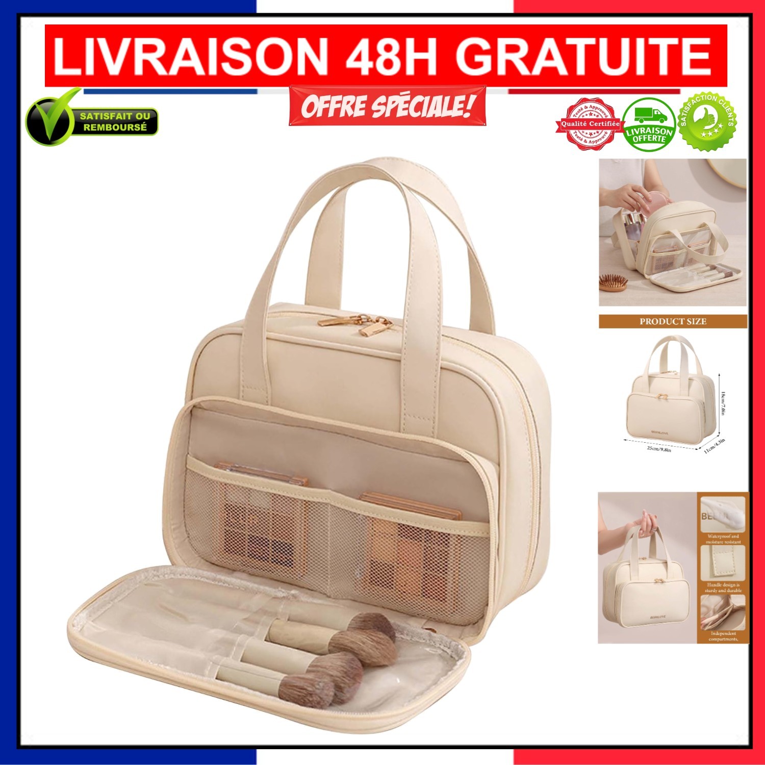 Trousse Cosmétique Multifonctionnelle pour un Week-end à Paris : l'Atout Chic