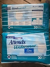 ATTENDS 2 PK/20 EA AP0720 Adult Pull-On Extra Absorbency Protective Underwear -
