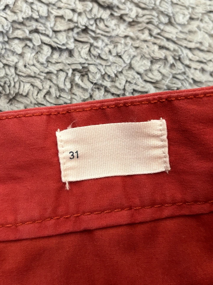 Шорты мужские Gap For Good 31 Chino красные уличная одежда плоские спереди опрятные повседневные для гольфа - Изображение 3 из 4