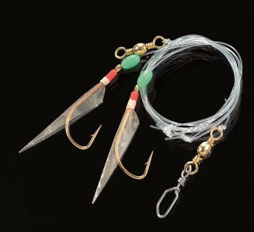 DEGA Norwegen-Paternoster mit echter Fischhaut Gr. 2/0-12/0 Dorschvorfach Dorsch - Bild 3 von 3