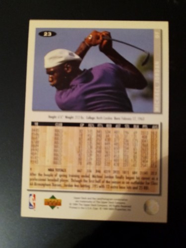 1994 Collector's Choice Silver Signature Michael Jordan (HOF) Card #23 nr mt - Picture 2 of 2