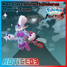 Pokemon Legends: Arceus Shiny Thundurus Therian Form Max Stats