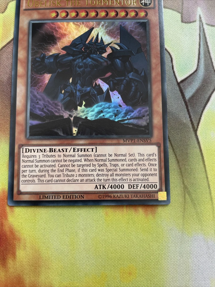 MVP1-ENSV5 OBELISK THE TORMENTOR Ultra Rare Limited Edition Yugiohh - Image 2 of 4