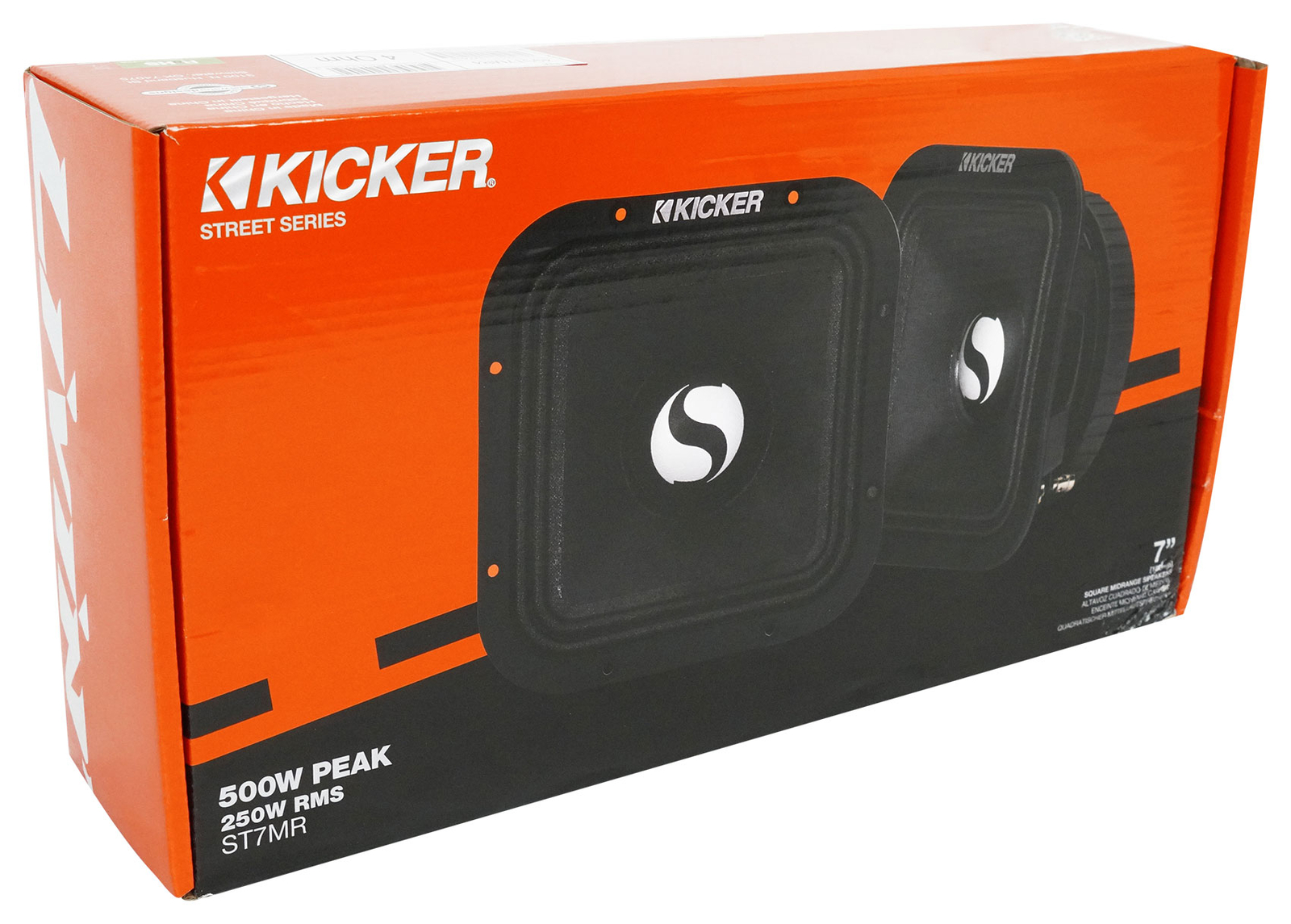 Пара квадратных среднечастотных динамиков Kicker ST7MR серии 7 Street 4-омные 49ST7MR4