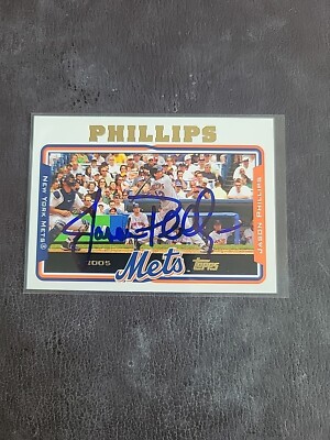 2005 Topps Baseball Jason Phillips Signed IP Auto Detroit Tigers Autographed MLB