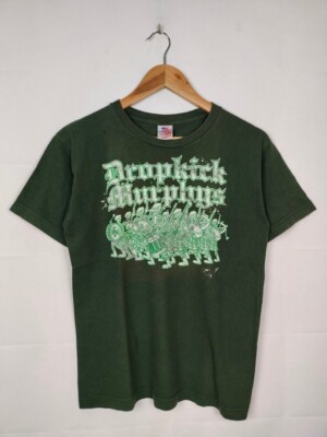Vintage Dropkick Murphys rock band short sleeve forest green color shirt KV26033