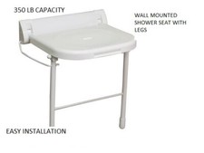 fold down shower seat with legs easy installation FREE SHIPPING