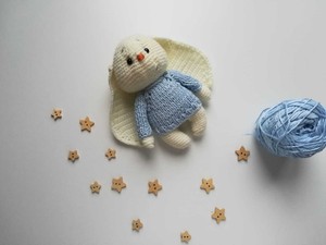 Idee Regalo Natale Uncinetto.Coniglietto Fatto A Mano Ad Uncinetto Idea Regalo Natale Bomboniera Ebay