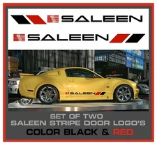 Ford Saleen Mustang Car Door Side Body Skirt Decal  Kit-Sticker-Graphic Stripe  