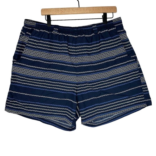 Columbia PFG Mens Blue Backcast Water Shorts Swim Trunks Size XL Fish Hooks - Picture 2 of 7