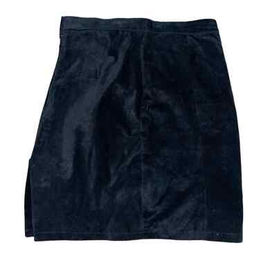 Global Identity G-III Women's Black Leather Skirt 13/14
