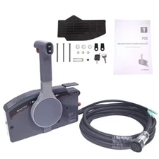 Outboard Remote Control Box 703-48205-16 10Pin 5M Push For Yamaha Side Mount
