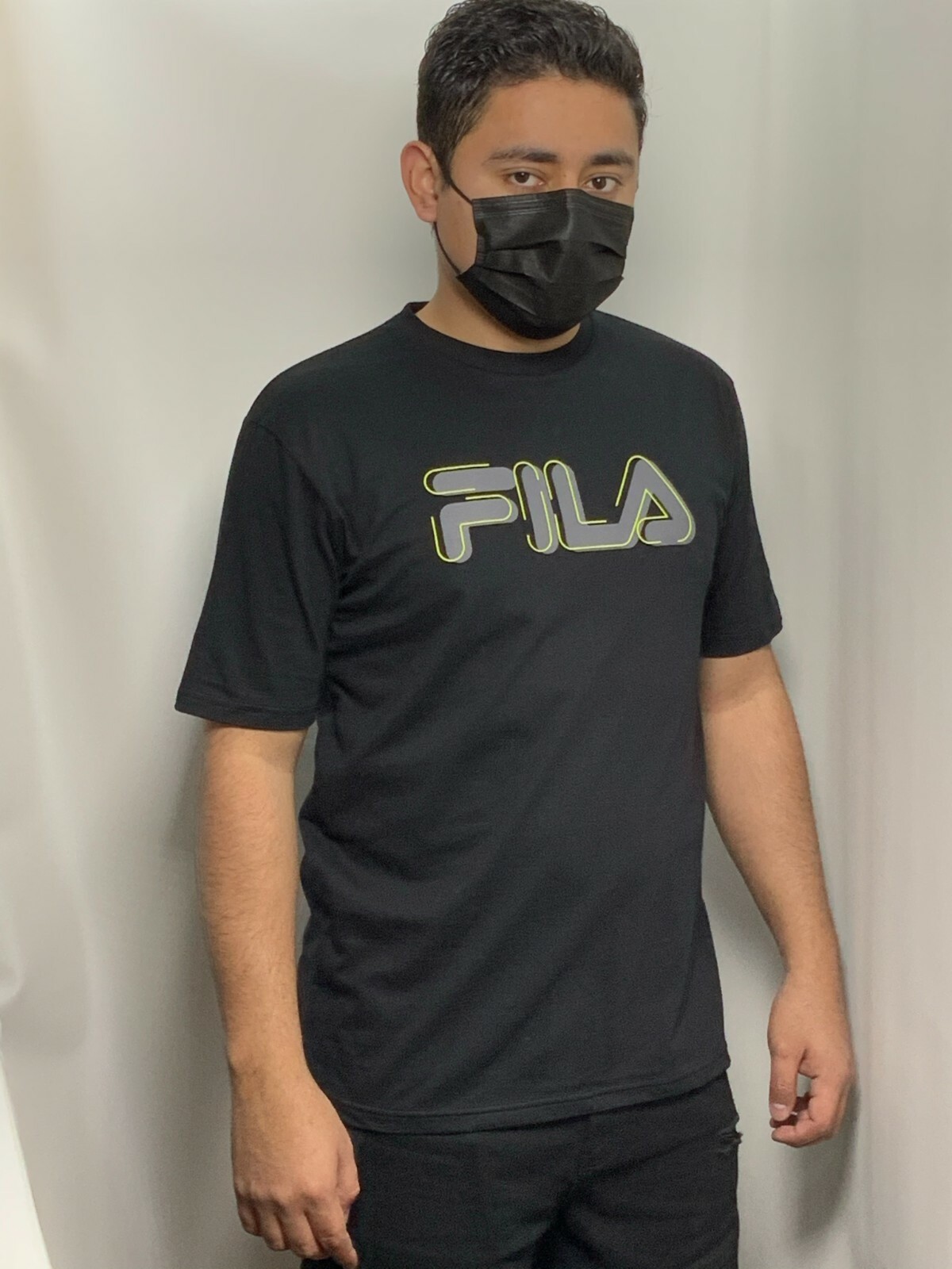 T shirt uomo Fila nera grigia gialla firmata manica corta