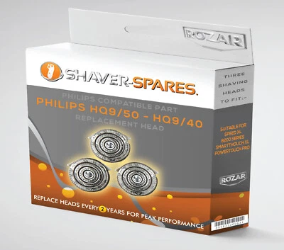 PHILIPS COMPATIBLE HQ9 SHAVER HEADS FOILS/CUTTERS Smart Touch-XL/ Speed-XL UK