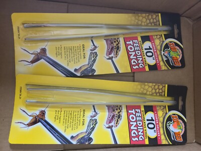Zoo Med Super Deluxe 10'' Stainless Steel Reptile/Fish Feeding Tongs