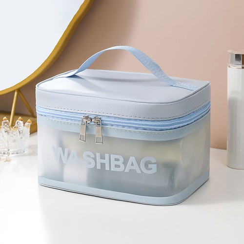 Portable Cosmetic Bag Travel Storage Toiletry Organize Zipper Make Up Case - Photo 12/26
