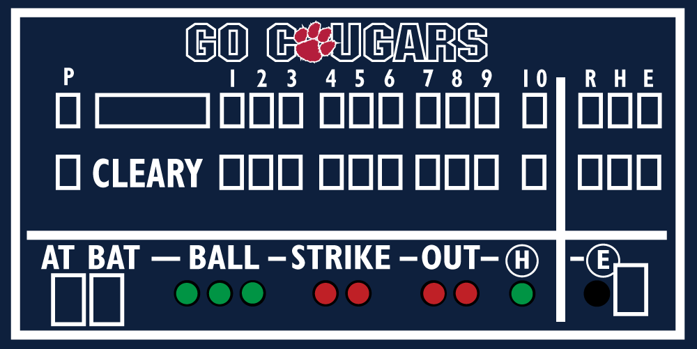 BASEBALL SCOREBOARD decor