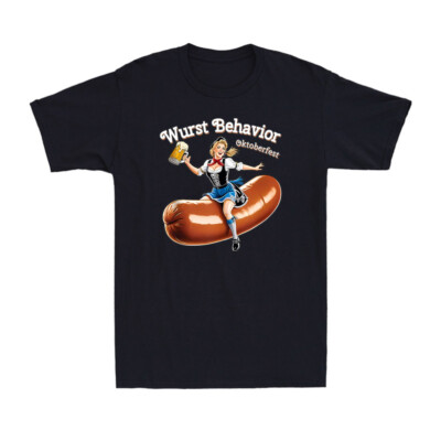 Wurst Behavior: Oktoberfest Bratwurst Sausage Shenanigans Men's T-Shirt