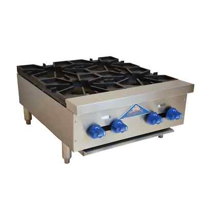 Comstock Castle 3224OB 24'' Wide Four Burner Gas Countertop Hot Plate