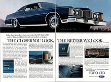 Ford LTD We look better Closer 2 page Original Vintage Print Ad