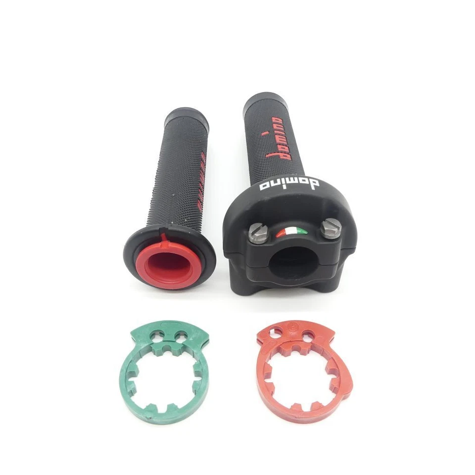 Domino XM2 Gasgriff Schwarz Rot mit Griffgummi passend für Yamaha YZF-R1 YZF-R6 - Bild 4 von 4
