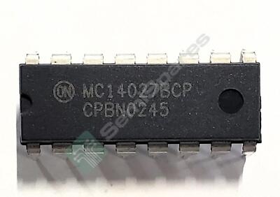 ONSEMI MC14027BCP IC FF JK TYPE DUAL 1 BIT 16DIP, 4 pcs.