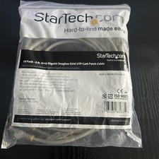 StarTech 3 ft CAT6 Snagless UTP Network Patch Cable Gray 10 Pack N6PATCH3GR10PK
