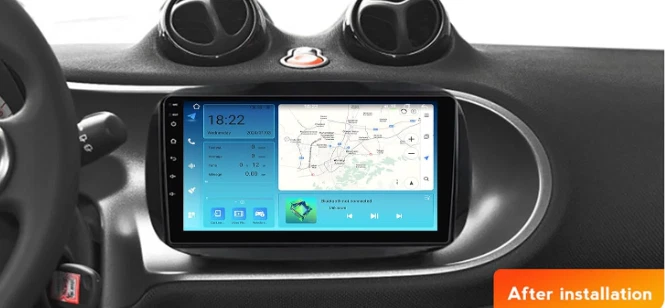 Autoradio Android Smart Fortwo 2014-2020 -Octa 4gb ram 64gb rom- Telecamera HD - Immagine 4 di 4