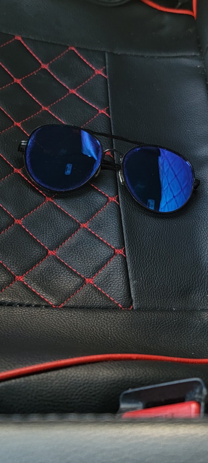 Aviator Sunglasses blue/black lens-image