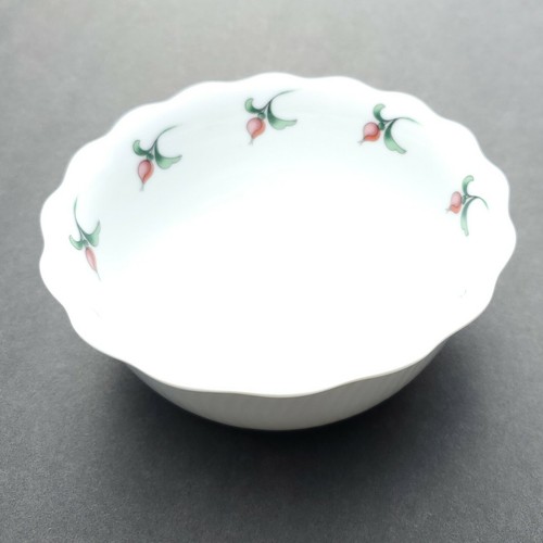 Dansk Rosebud creamer (no lid) & sugar bowl (with lid) + 1 small bowl - Picture 4 of 9