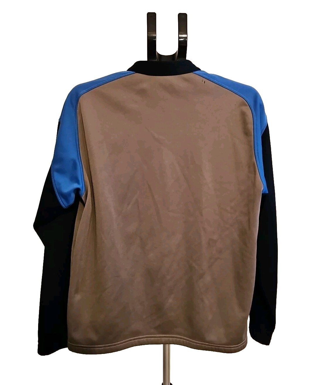 Zip up vintage fila taglia media grigio e blu