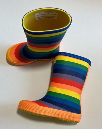 Hunter Classic Rainbow Print Multicolor Boots Little Kid's New Boxed Size 5 - Picture 1 of 12