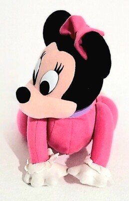 Mattel Disney 1995 Baby Touch N Crawl Electronic Minnie Mouse Toy