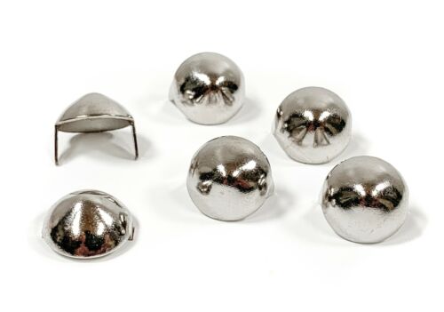 Conical Stud Silver English 1/2" Steel Punk Goth Bikers Jacket Vest  Cone DYI  - Picture 1 of 2