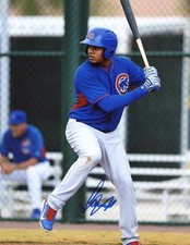 JEIMER CANDELARIO CHICAGO CUBS SIGNED 8X10 PHOTO W/COA