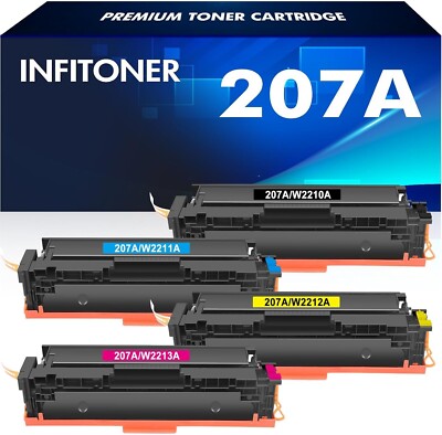 207A 207X MFP M283fdw Toner: Multipack Ersatz Für HP 207A 207X Color Laserjet Pro M282nw M255dw - View #10