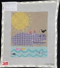 Hp Needlepoint 13ct Birds Of A Feather Hippo and Friends on sunny day-Ji5
