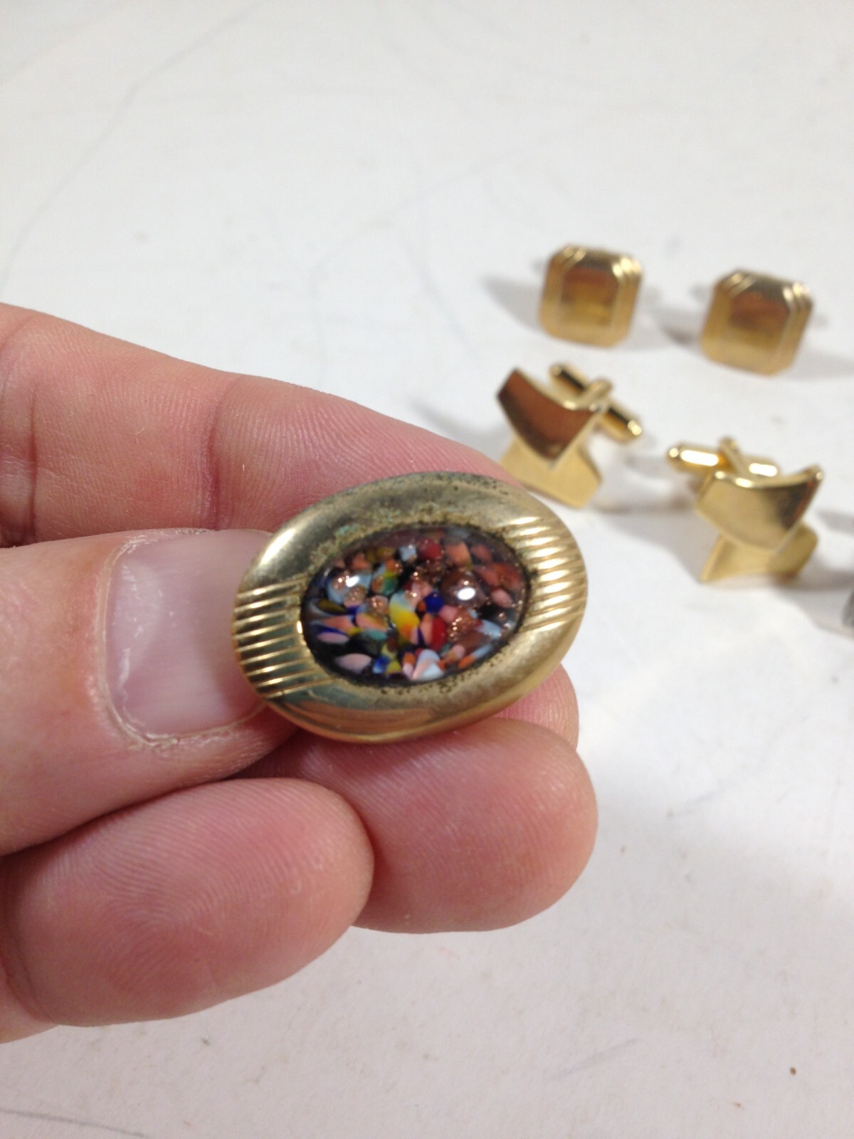 Lot of 4 Pair of Vintage Mens Cufflinks eBay