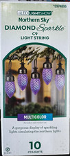 Gemmy Northern Sky Diamond Sparkle Multicolor LED String Light 10 x C9 - 10.5 Ft