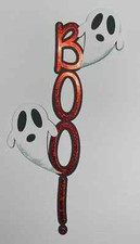 Boo Halloween Title Die Cut Paper Piecing Cards Embellishment Color Choice