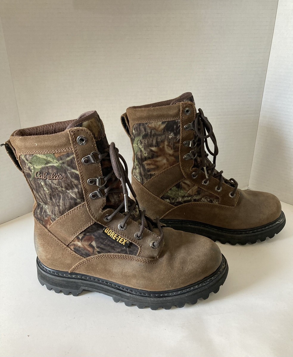 Cabela's Mens Hunting Camo Boots 81-2170 Gor-Tex Thinsulate Lace