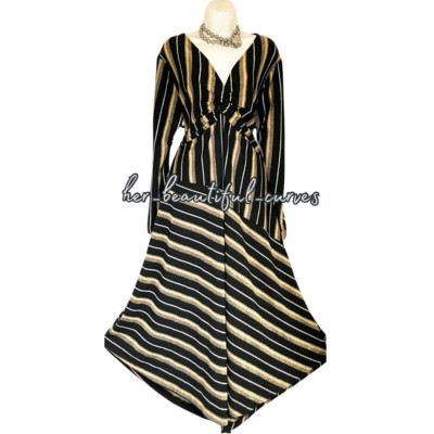 JOE BROWNS GLITZER STREIFEN MUSTER MIDI ANLASS PARTY KLEID GR. 24