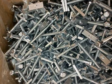 (250) Counter Top Draw Bolts 1/4 20 x 3 1/2 Joint Fastener Formica Zinc Plated