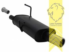 Sportauspuff Endschalldämpfer für Peugeot 206 206CC Cabrio 1 x 76mm