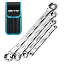 DURATECH 4-Piece E-Torx Wrench Set, Double Box End Wrench Set, CR-V Steel, In...