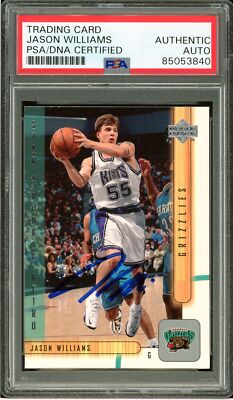 jason Williams auto upper deck authentic